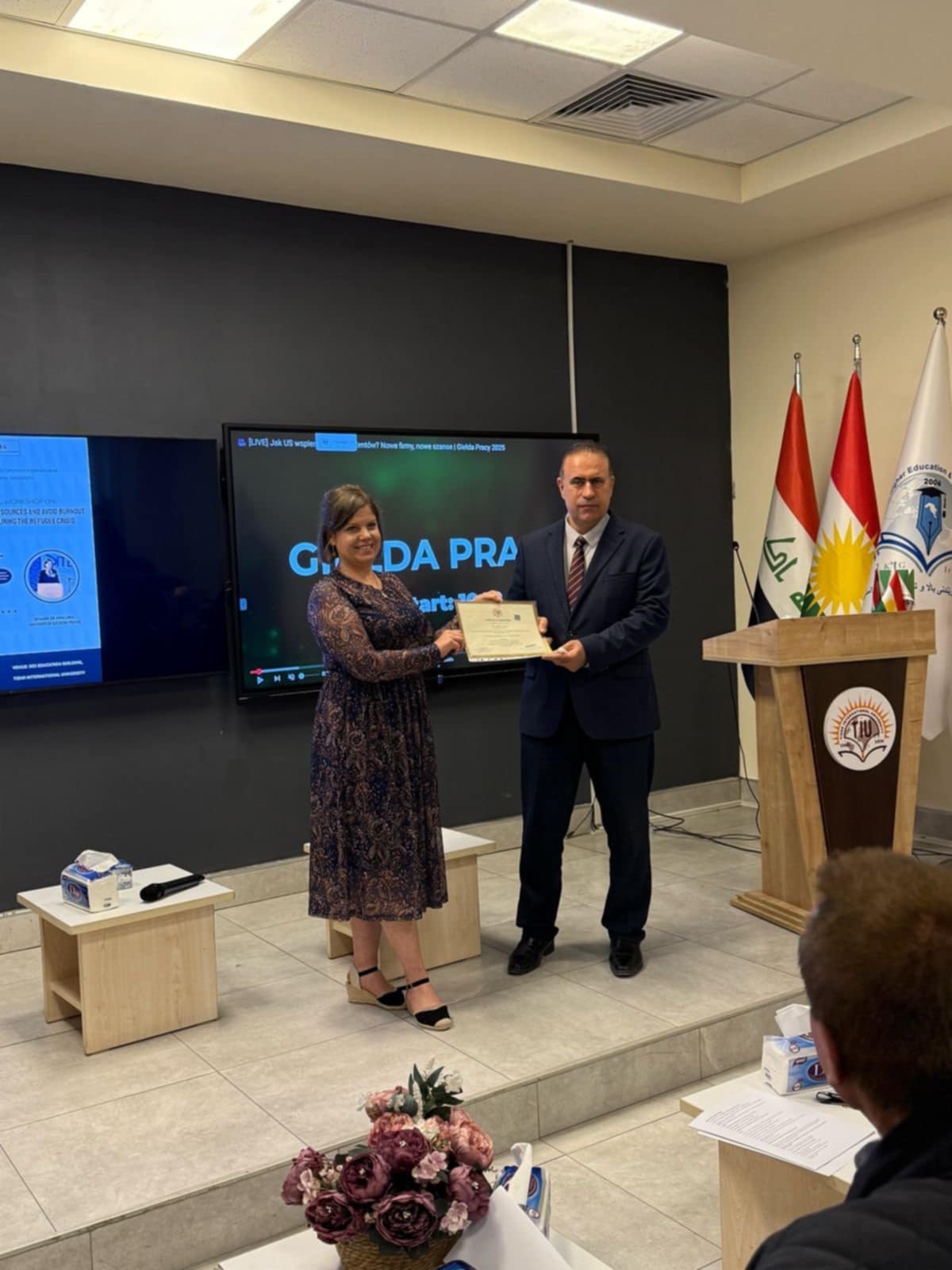 ERAZMUS+ w Tishk International University w irackim Irbilu