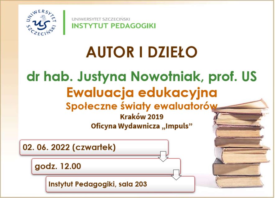 Zapraszamy na spotkanie “Autor i dzieło”