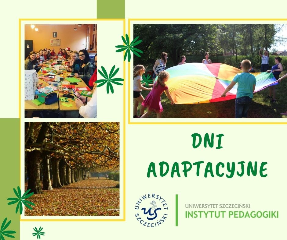 Harmonogram dni adaptacyjnych studentów pierwszych lat w Instytucie Pedagogiki