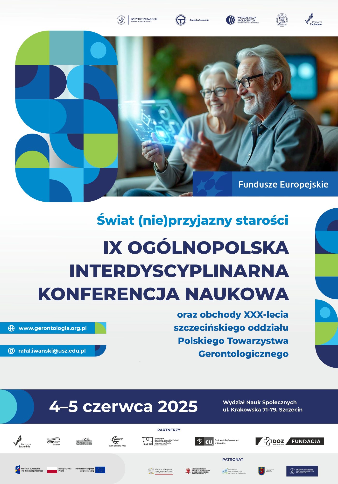 Konferencja naukowa „Świat (nie)przyjazny starości” oraz jubileusz 30-lecia szczecińskiego oddziału Polskiego Towarzystwa Gerontologicznego