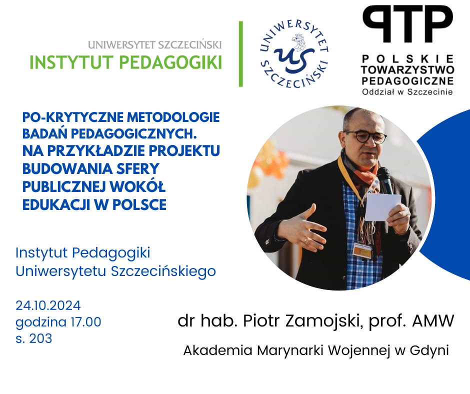 Zaproszenie na wykład autorski prof. Piotra Zamojskiego