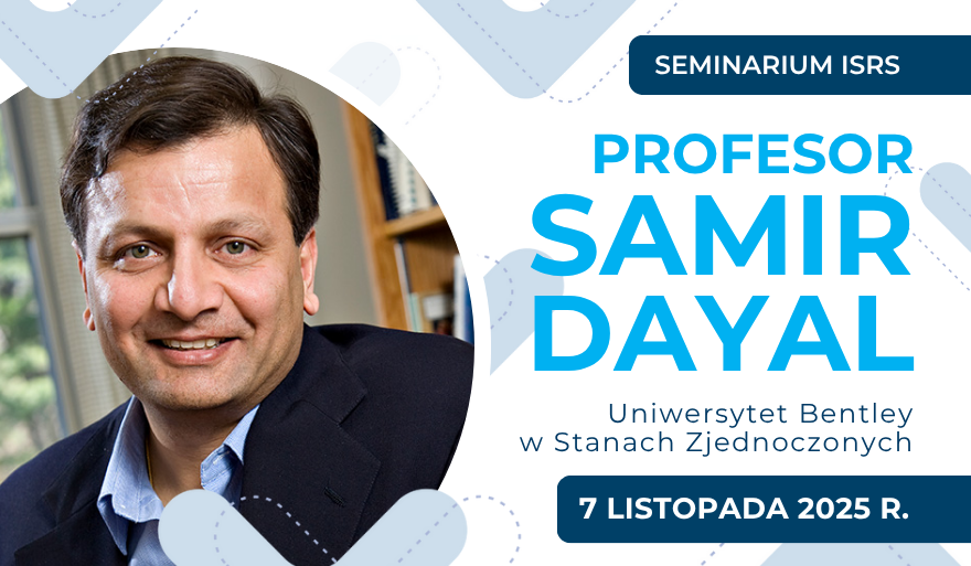 Kolejne Seminarium ISRS online: Prof. Samir Dayal