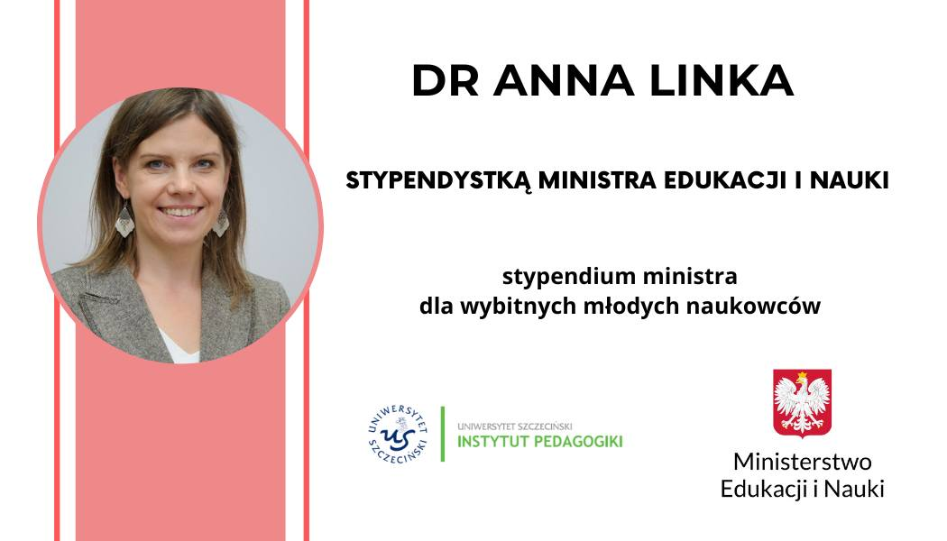 dr Anna Linka stypendystką Ministra Edukacji i Nauki