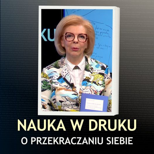 Nauka w druku – dr hab. Urszula Chęcińska, prof. US – gościem telewizji Uniwersytetu Szczecińskiego Uniwizja