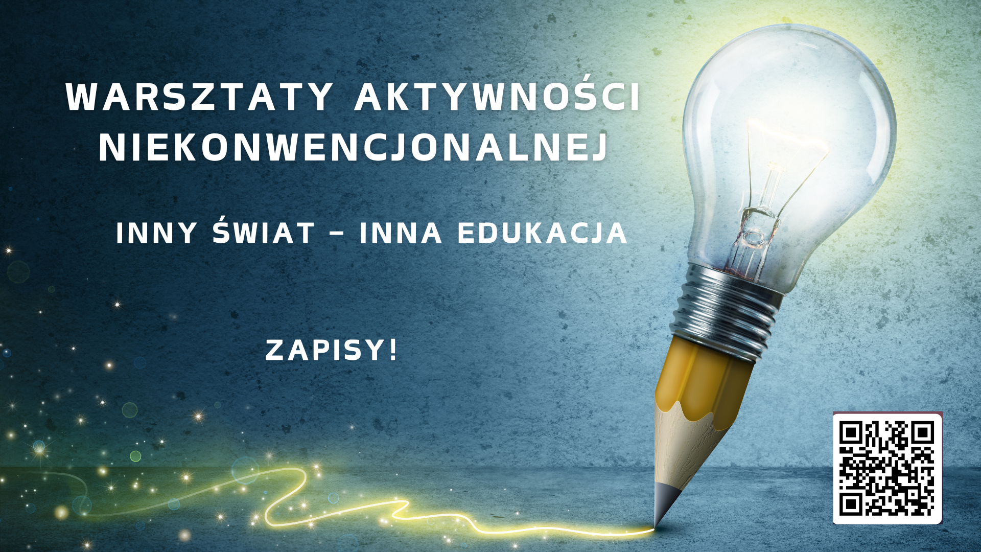 Warsztaty aktywności niekonwencjonalnej. Inny Świat – Inna Edukacja, prowadzone przez mgr Ewę Radanowicz