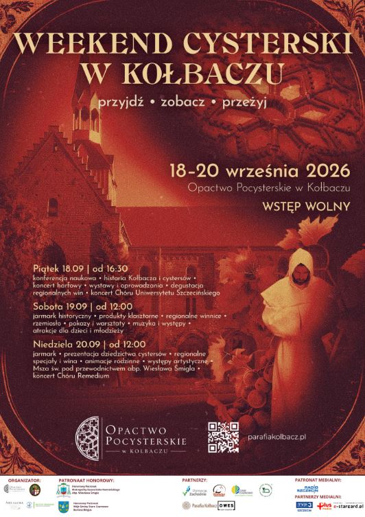Weekend Cysterski w Kołbaczu 18-20.09.2026 r.