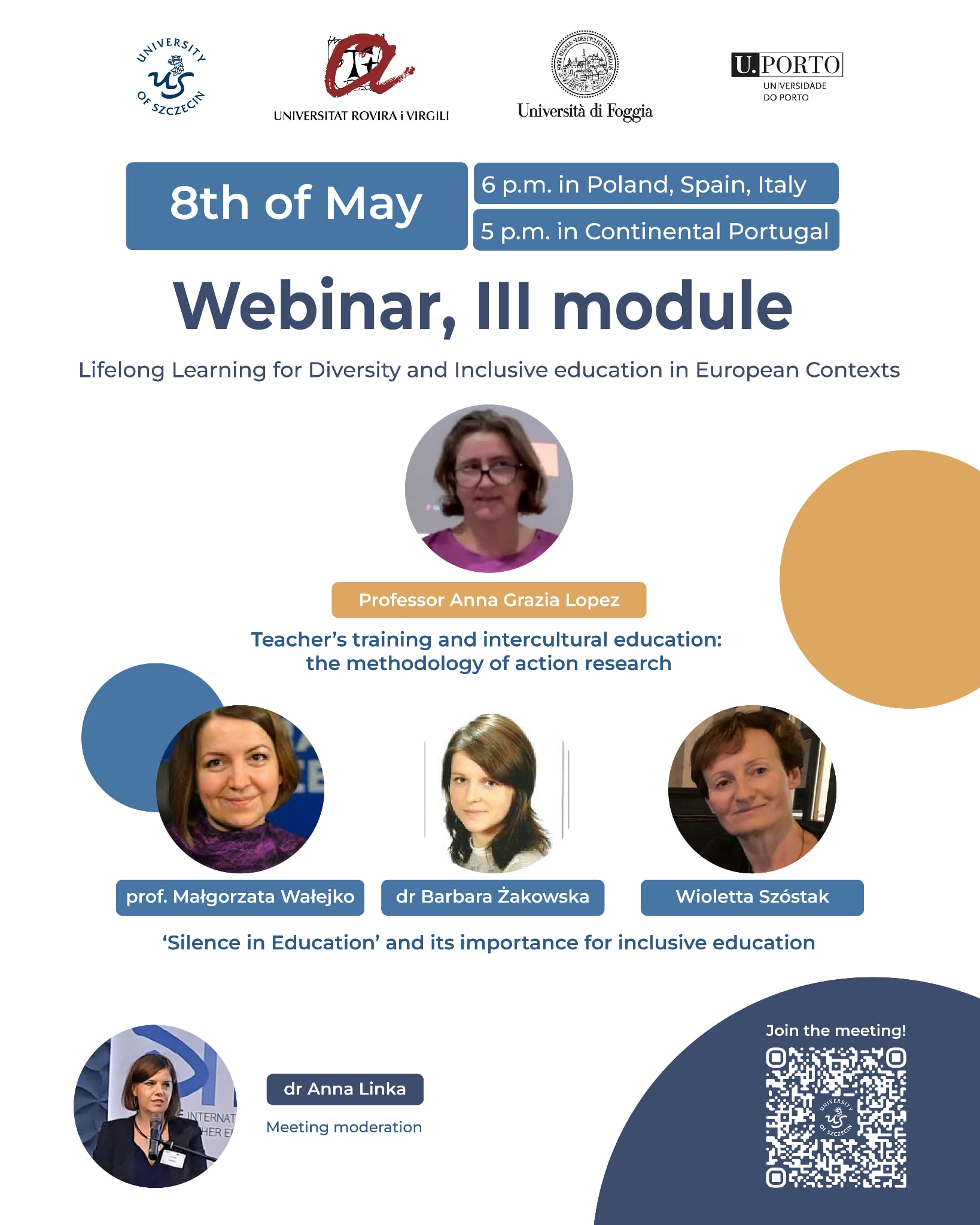 Webinar w ramach projektu “Lifelong Learning for Diversity and Inclusive Education in European Contexts”
