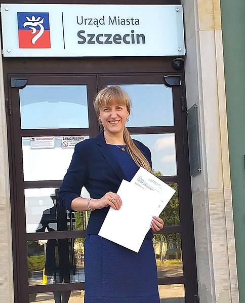 mgr Julia Podwysocka otrzymała Stypendium naukowe Prezydenta Miasta Szczecin dla studentów i doktorantów