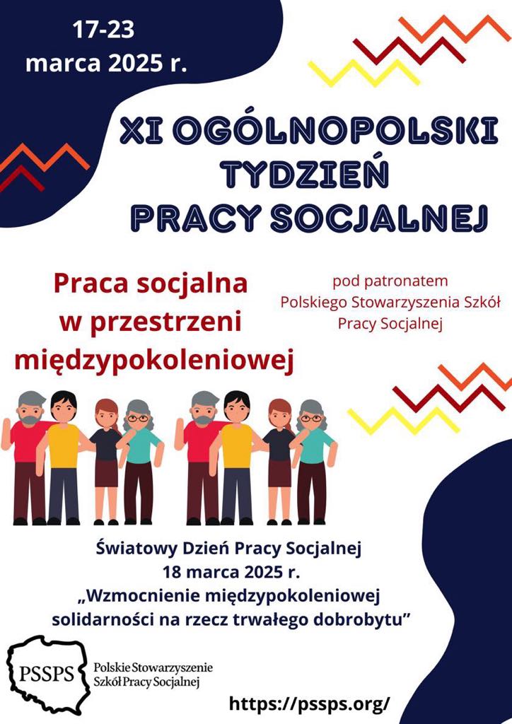 Serdecznie zapraszamy do udziału w XI Ogólnopolskim Tygodniu Pracy Socjalnej